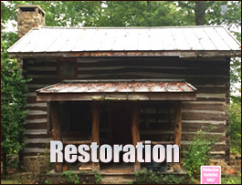 Historic Log Cabin Restoration  Danville, Virginia